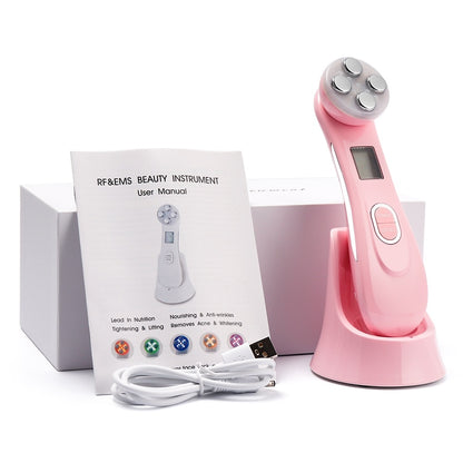 Mesotherapy Electroporation RF Radio Frequency Facial LED Photon Skin Care Device Face Lifting Tighten Wrinkle Removal Eye Care